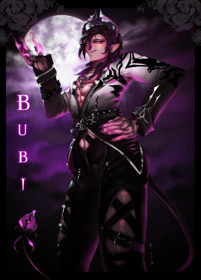 vtuber bubi illustration